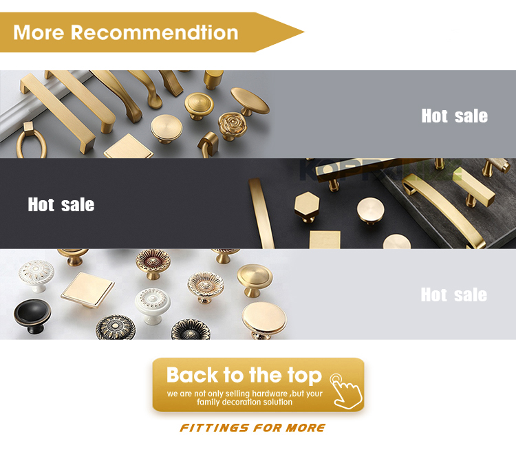 Wholesale Furniture Hardware Accessory Polygon Brass Drawer Wardrobe Cabinet Pull Handle Knobs