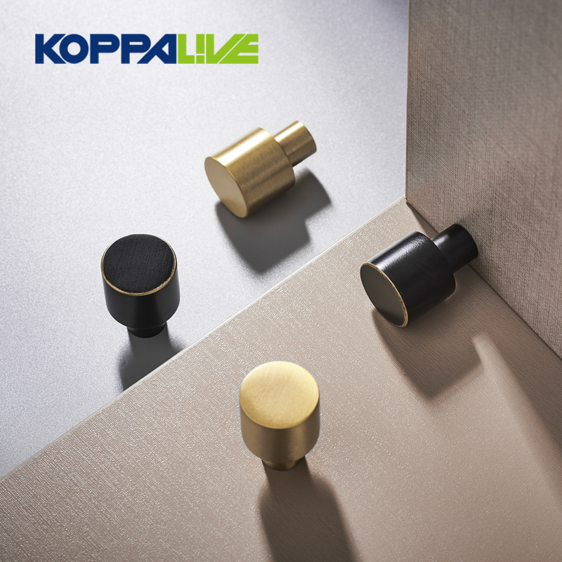 Factory wholesale Polished Brass Cabinet Knobs - 6115 Simple Cylinder Cabinet Door Knob – Zhangshiwujin
