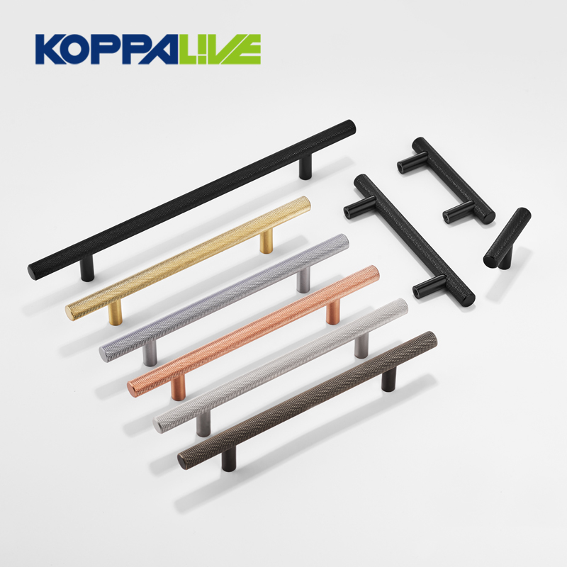 6130-B Knurled Thick Base Furniture Handle