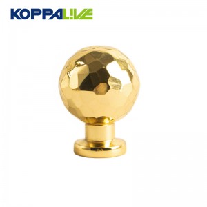 6164-H Spherical Hammer Brass Cabinet Knob