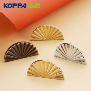 6320 Semi-Circular Sector Brass Cabinet Knob