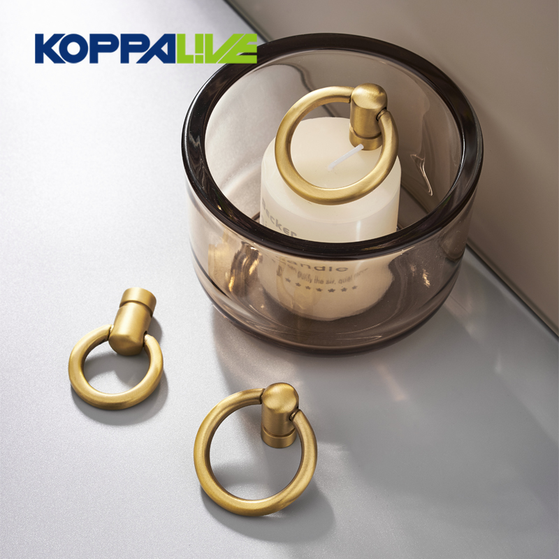 OEM/ODM Supplier Small Brass Drawer Knobs -  9030 Circle Round Ring Cabinet Door Knob – Zhangshiwujin