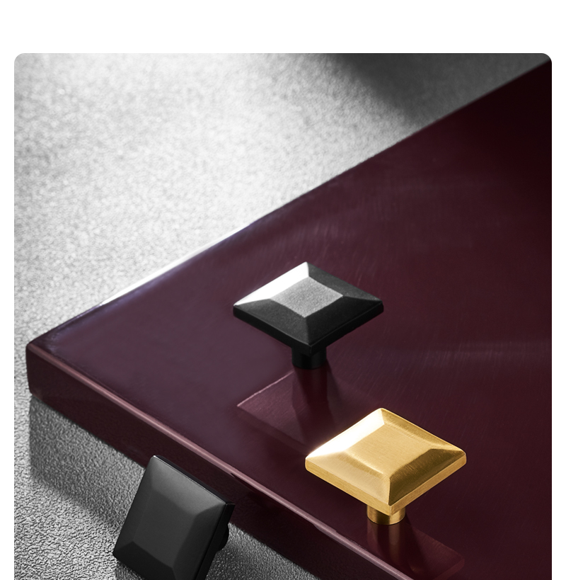 Koppalive minimalist square door handle and knob 30mm furniture cabinet knobs geometric brass knob