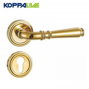 966-B European Style Brass Lever Door Handle