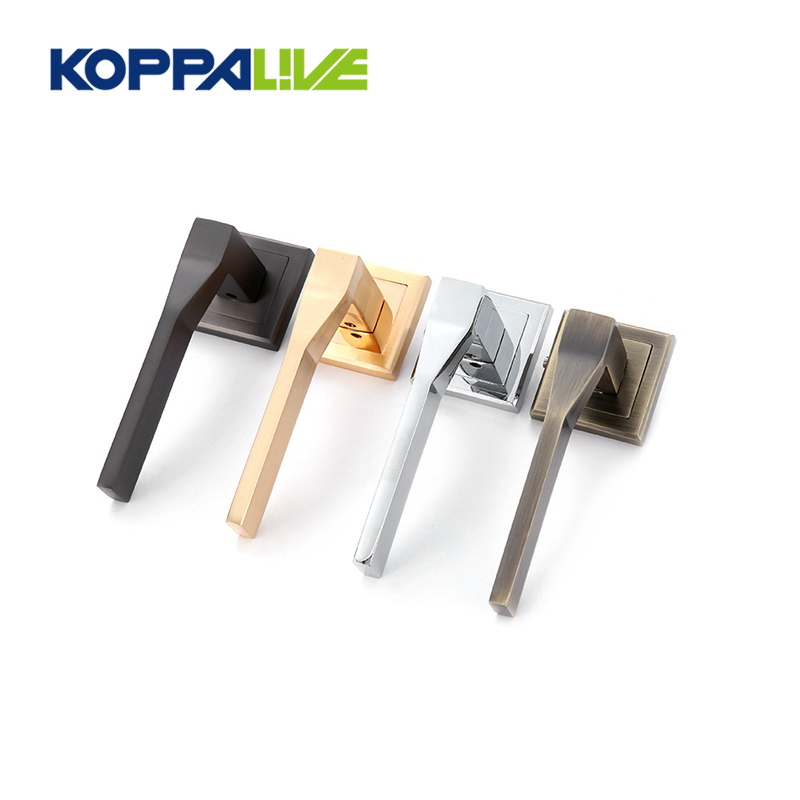Wholesale Dealers of Front Door Handle And Lock - KOPPALIVE superior straight zinc alloy polish bright square cover customized hotel living room solid door handle – Zhangshiwujin