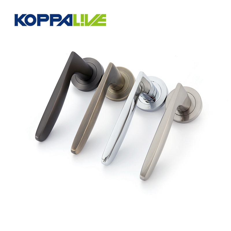 OEM China Brushed Nickel Door Handles - KOPPALIVE Factory Direct Supply Zinc Alloy Safe Wood Door Handles With Lock Cylinder – Zhangshiwujin