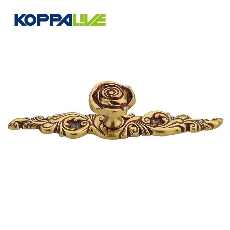 China New Product Knobs For Bathroom Cabinets - Hot sale fancy classical furniture decorative brass dresser drawer kitchen cabinet pull handle knob – Zhangshiwujin