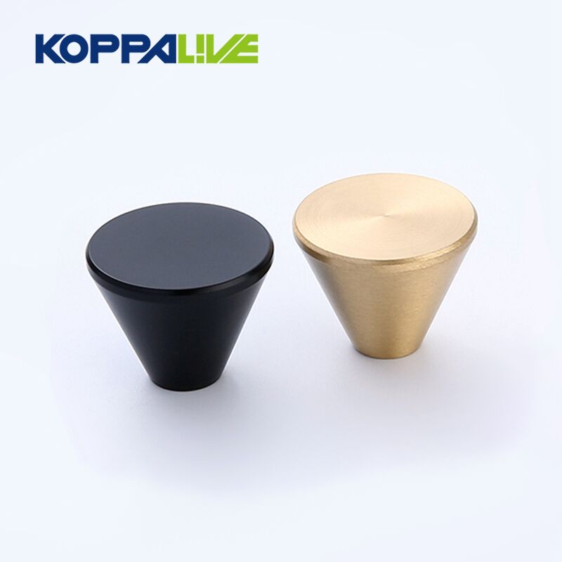 Well-designed Knurled Knob Brass - 9025 China manufacture furniture brass custom electroplating cabinet pull knob – Zhangshiwujin