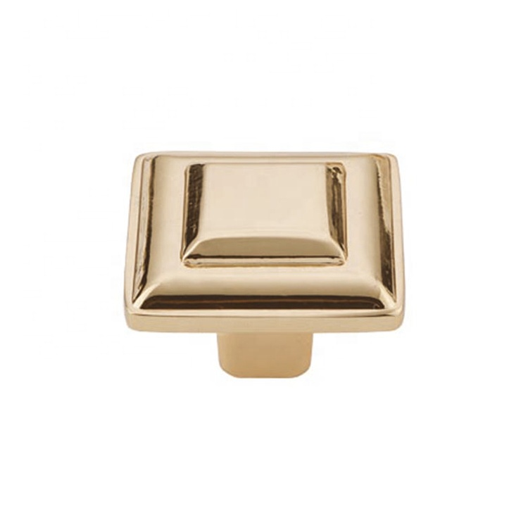 Good Quality Brass Knob - 6002 Koppalive Customized square metal brass hardware furniture cabinet drawer knobs – Zhangshiwujin