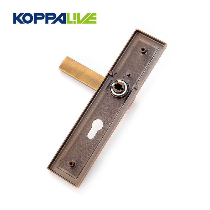-Luxury style hardware bedroom furniture safety lever door handle zinc alloy-