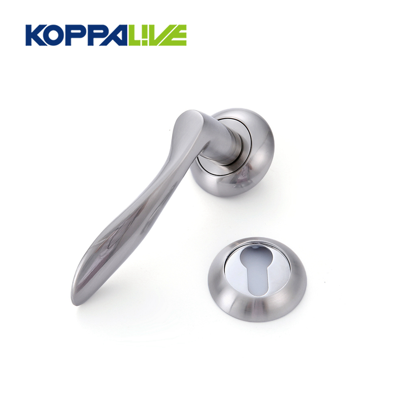 Factory made hot-sale Pull Grip Handle - KOPPALIVE Hot sale zinc alloy brushed exterior door lever handle for security door – Zhangshiwujin