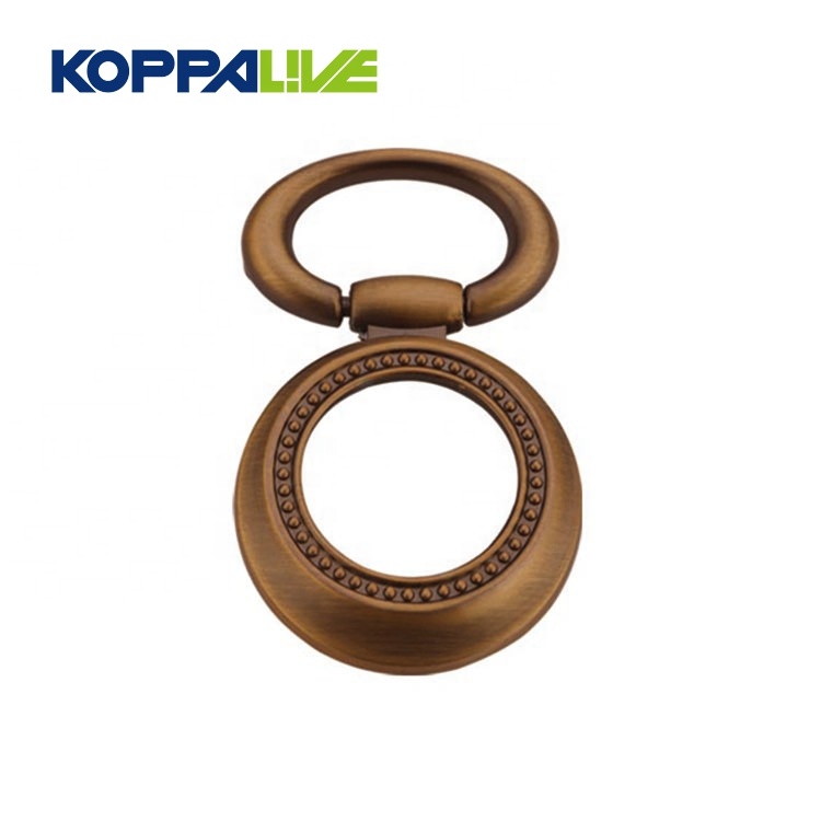 2018 Good Quality Door Lock Hardware - Modern furniture hardware decoration drop ring chrome zinc alloy dressing table door knocker pulls handle – Zhangshiwujin