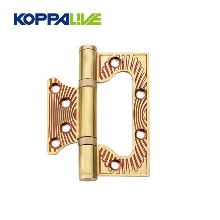 OEM/ODM China Wardrobe Door Hinges - Solid Brass Plated Sub Mother Flush Wardrobe Furniture Invisible Door Hinge With 2 Ball Bearing – Zhangshiwujin