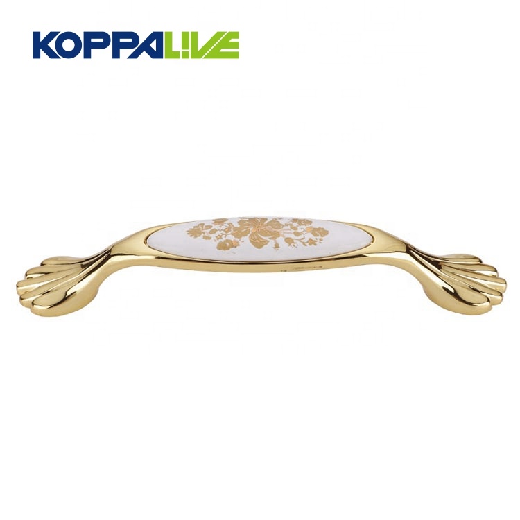 Wholesale Cabinet Knobs And Handles - KOPPALIVE custom europe zinc alloy luxury golden bedroom cupboard furniture cabinet drawer pulls handle – Zhangshiwujin