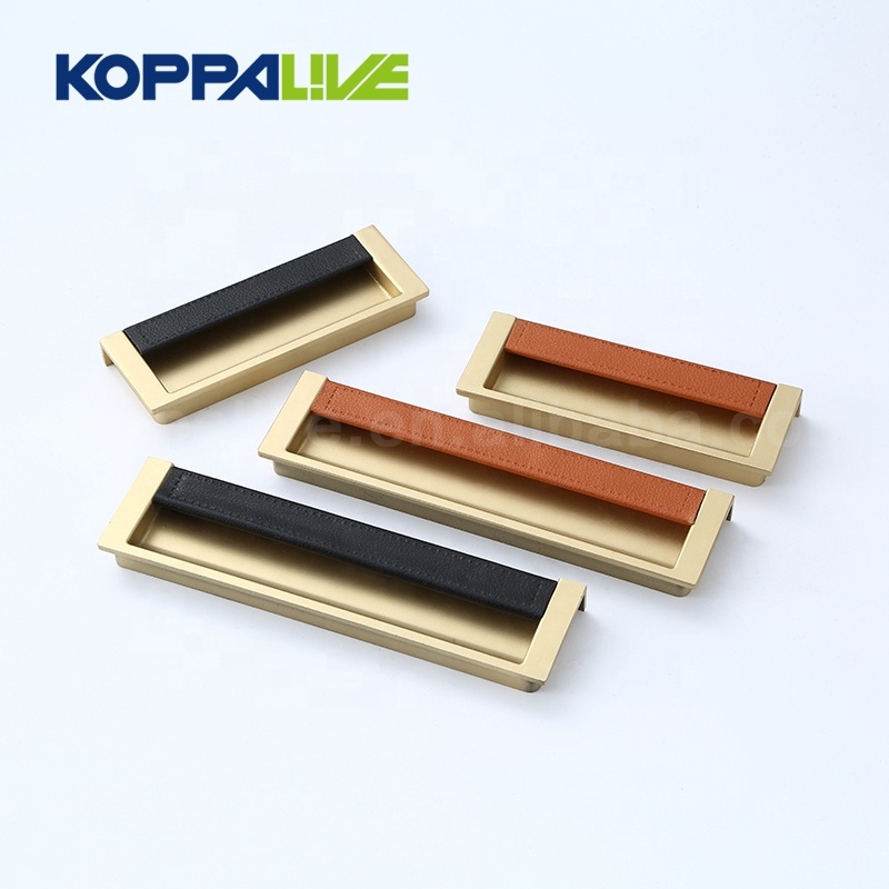 Low price for Copper Bathroom Accessories - Gold recessed invisible single side hardware furniture cabinet closet hidden concealed door handle – Zhangshiwujin