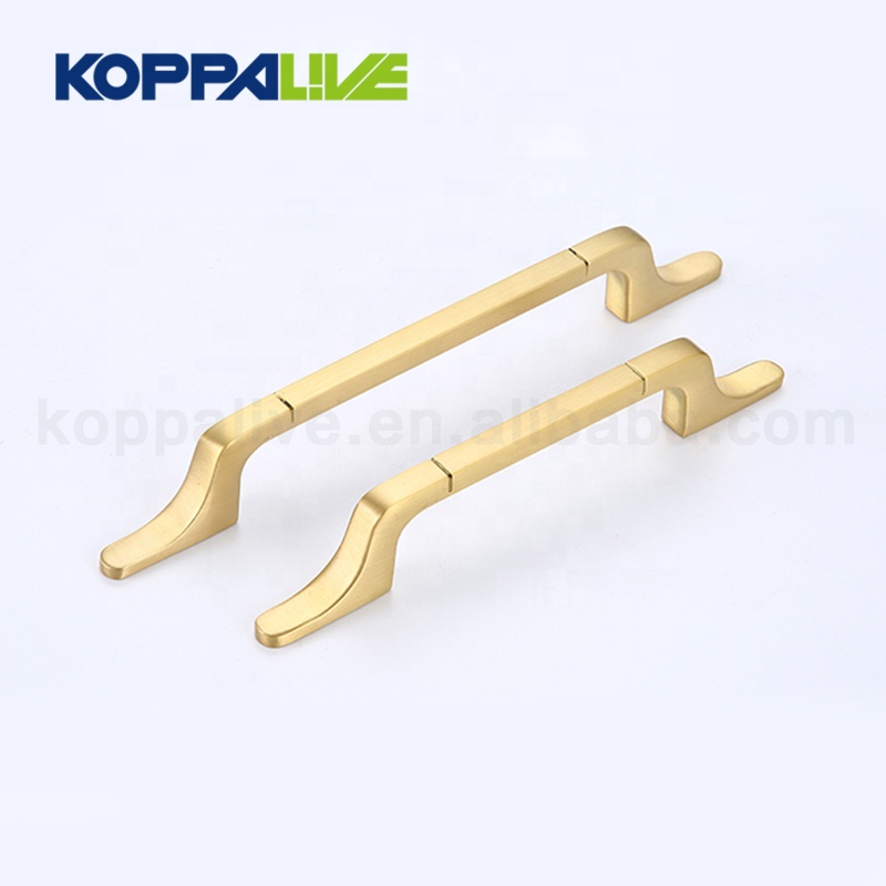 Wholesale Price China Brass Colorful Cabinet Knobs - Continental modern furniture drawer copper handles brass cupboard cabinet door pull handle – Zhangshiwujin