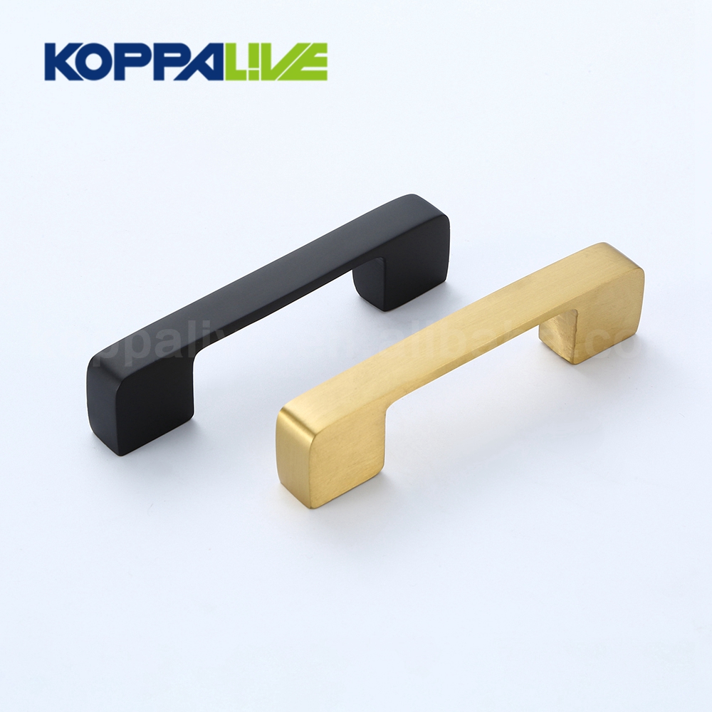 Wholesale Brass T Handle Garage Door Lock - Modern design hardware furniture drawer decorative solid brass cabinet closet door pull handle – Zhangshiwujin