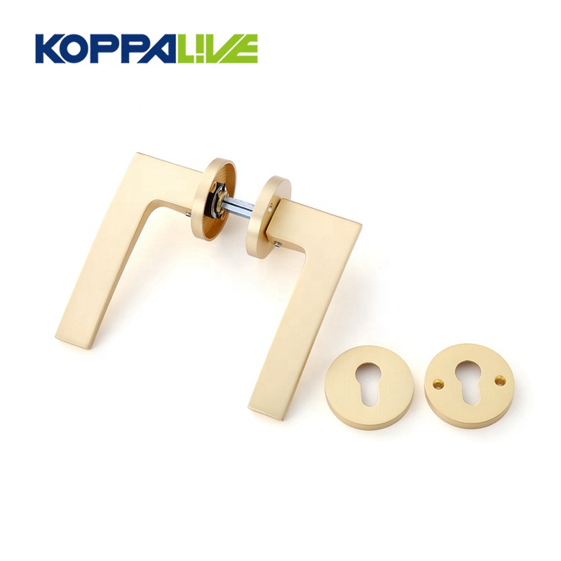 Europe style for Brass Edge Pull Handle - KOPPALIVE high quality home furniture accessory custom zinc alloy solid door handle set – Zhangshiwujin