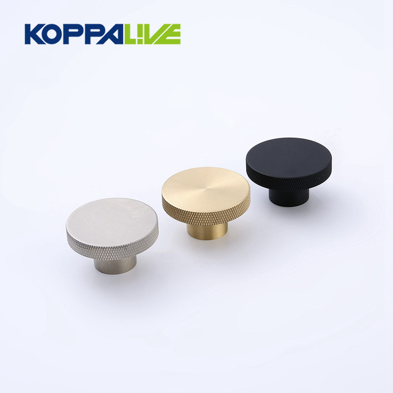 Hot Selling for Cabinet Door Knobs - Koppalive New product custom cabinet knobs handles brass furniture knurled knob – Zhangshiwujin