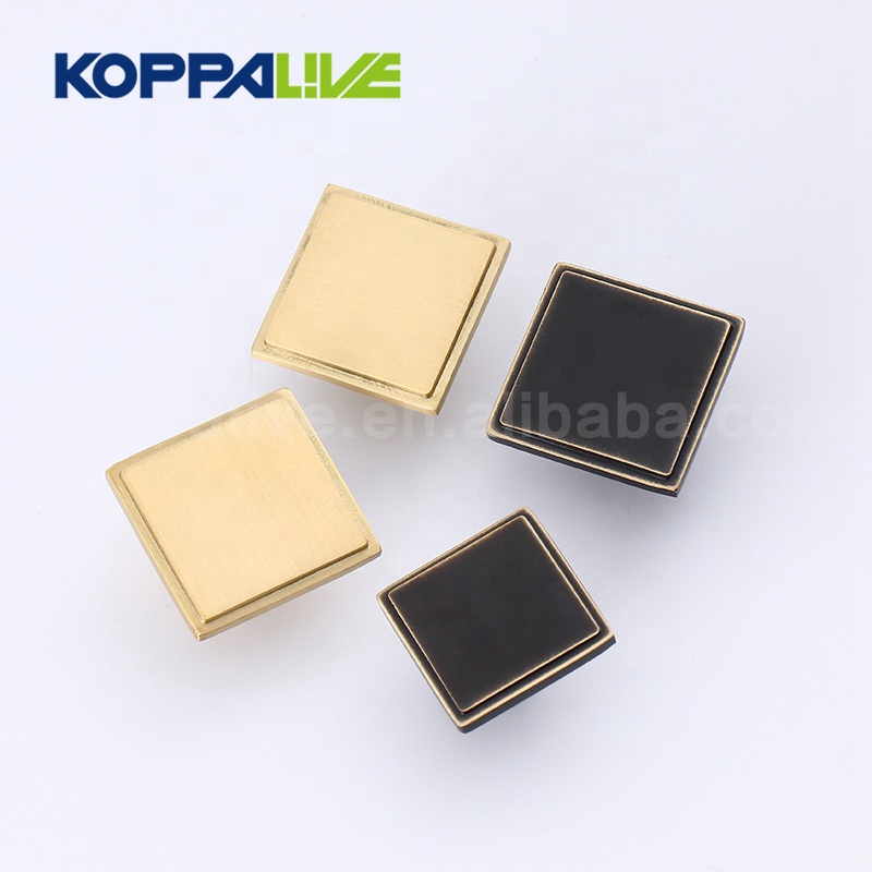 Super Lowest Price Brass Hexagon Knob - Classic Style Black Brass Door Handle Kitchen Cupboard Drawer Pull Knobs For Furniture Hardware – Zhangshiwujin