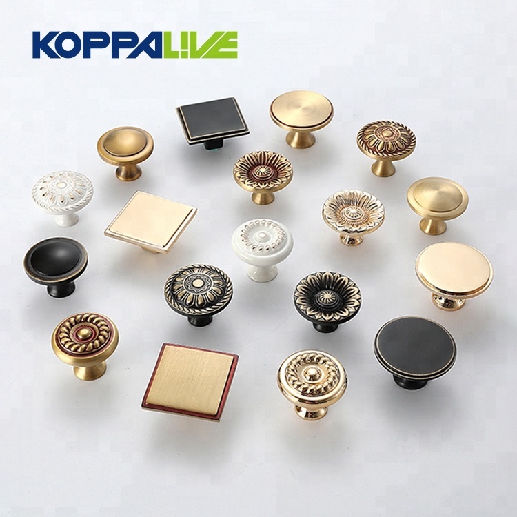 Factory Free sample Brass Kitchen Door Knobs - Promotion antique furniture hardware brass dresser drawer kitchen cabinet knob – Zhangshiwujin