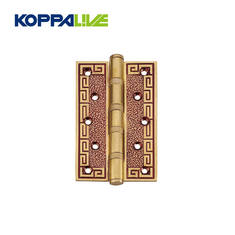2018 High quality Cupboard Door Hinges - Low price custom furniture hardware commercial antique solid door brass screw hinges flush – Zhangshiwujin