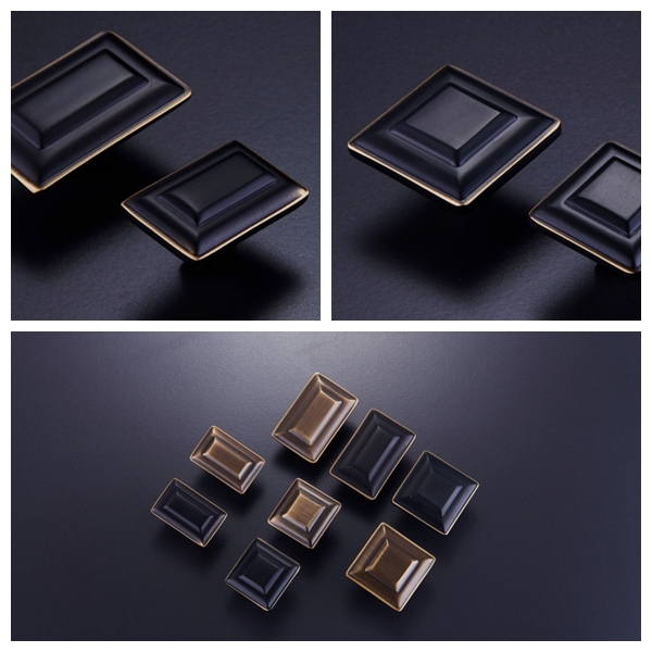 Koppalive Customized square metal brass hardware furniture cabinet drawer knobs