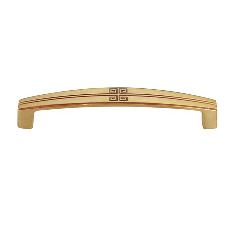 OEM/ODM Supplier Gold Furniture Handles - High end antique cupboard pull handles hardware furniture cabinet brass drawer handle – Zhangshiwujin