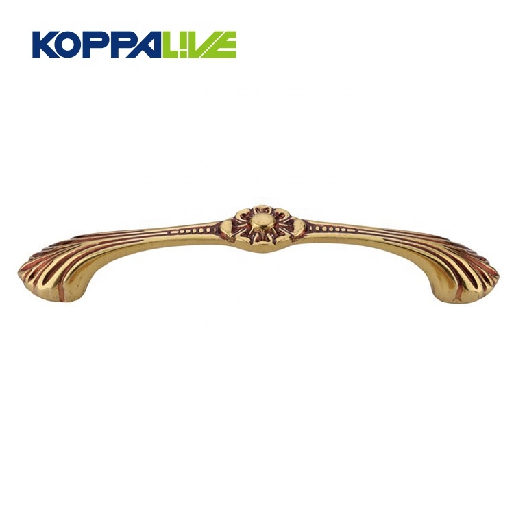 Hot New Products Brass Marble Cabinet Knobs - Vintage brass bedroom furniture cupboard handles custom cabinet drawer dresser copper pull handle – Zhangshiwujin