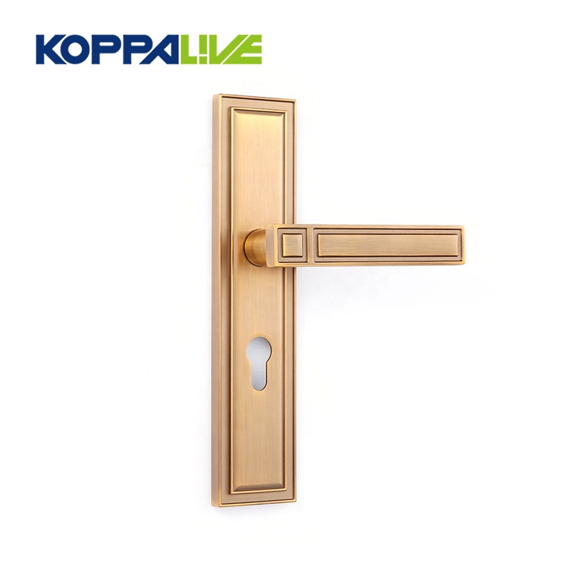 -Luxury style hardware bedroom furniture safety lever door handle zinc alloy- Featured Image