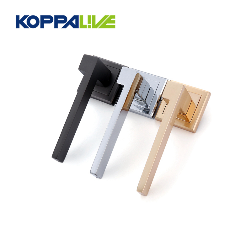 Short Lead Time for Brass Finger Pull Handles - Door hardware zinc alloy solid home front residential industrial security wood door handles – Zhangshiwujin