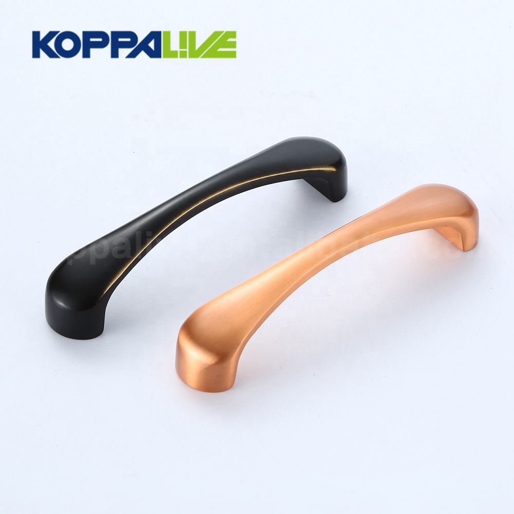 Excellent quality Cabinet Drawer Handles - Modern kitchen copper furniture hardware luxury solid brass and black cabinet drawer pulls handle for wardrobe – Zhangshiwujin