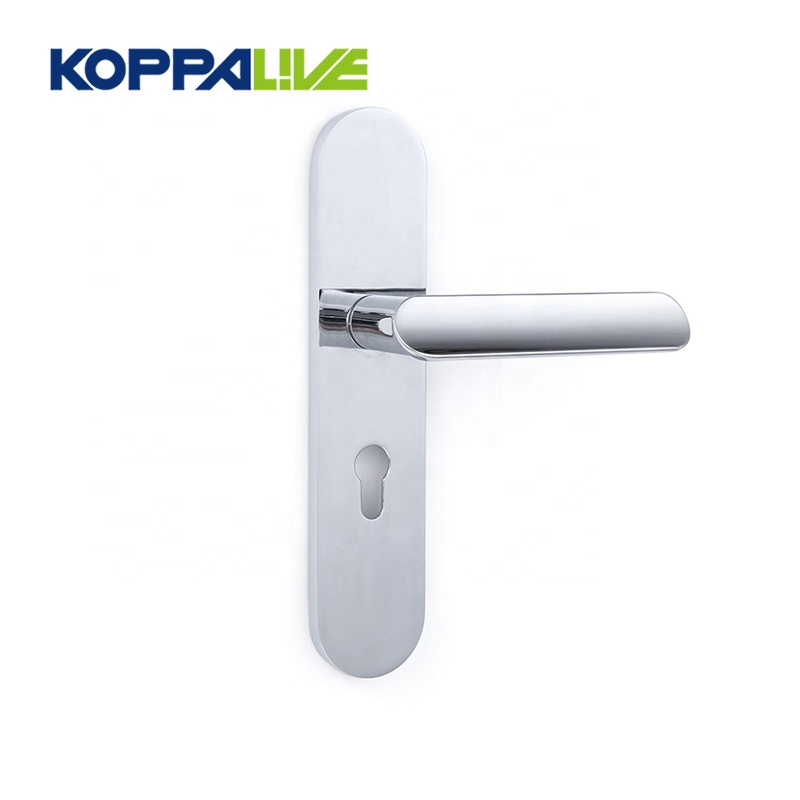 Manufactur standard Brass Front Door Handle - KOPPALIVE High quality simple style interior door zinc alloy lever locks handle – Zhangshiwujin